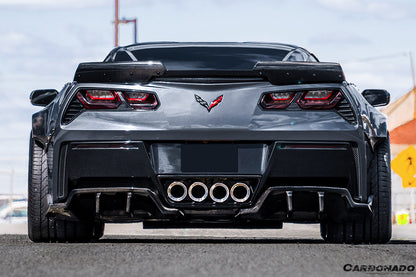 2013-2019 Corvette C7 Z51 ROX Style Rear Diffuser - Carbonado