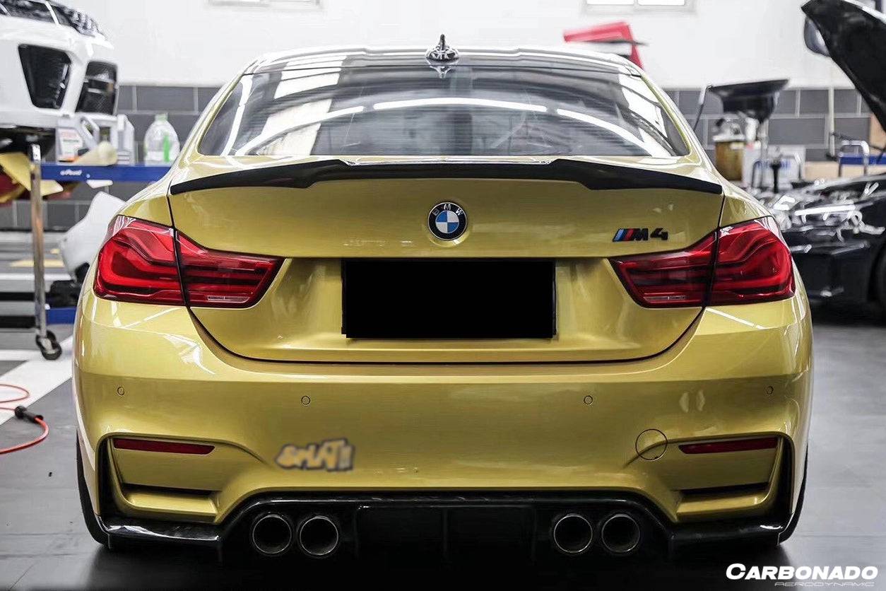 2014-2020 BMW M3 F80 M4 F82 VRS Style Carbon Fiber Rear Diffuser - Carbonado