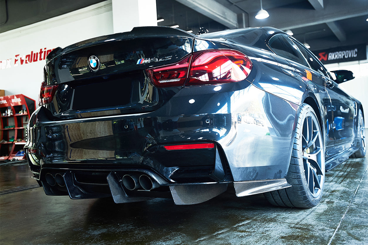 2014-2020 BMW M3 F80 & M4 F82 SM Style Carbon Fiber Rear Diffuser - Carbonado