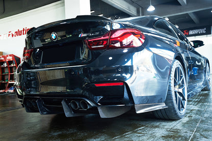 2014-2020 BMW M3 F80 & M4 F82 SM Style Carbon Fiber Rear Diffuser - Carbonado