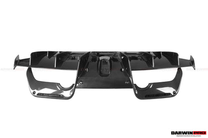 2018-2022 Ferrari 488 Pista Carbon Fiber Rear Diffuser - DarwinPRO Aerodynamics