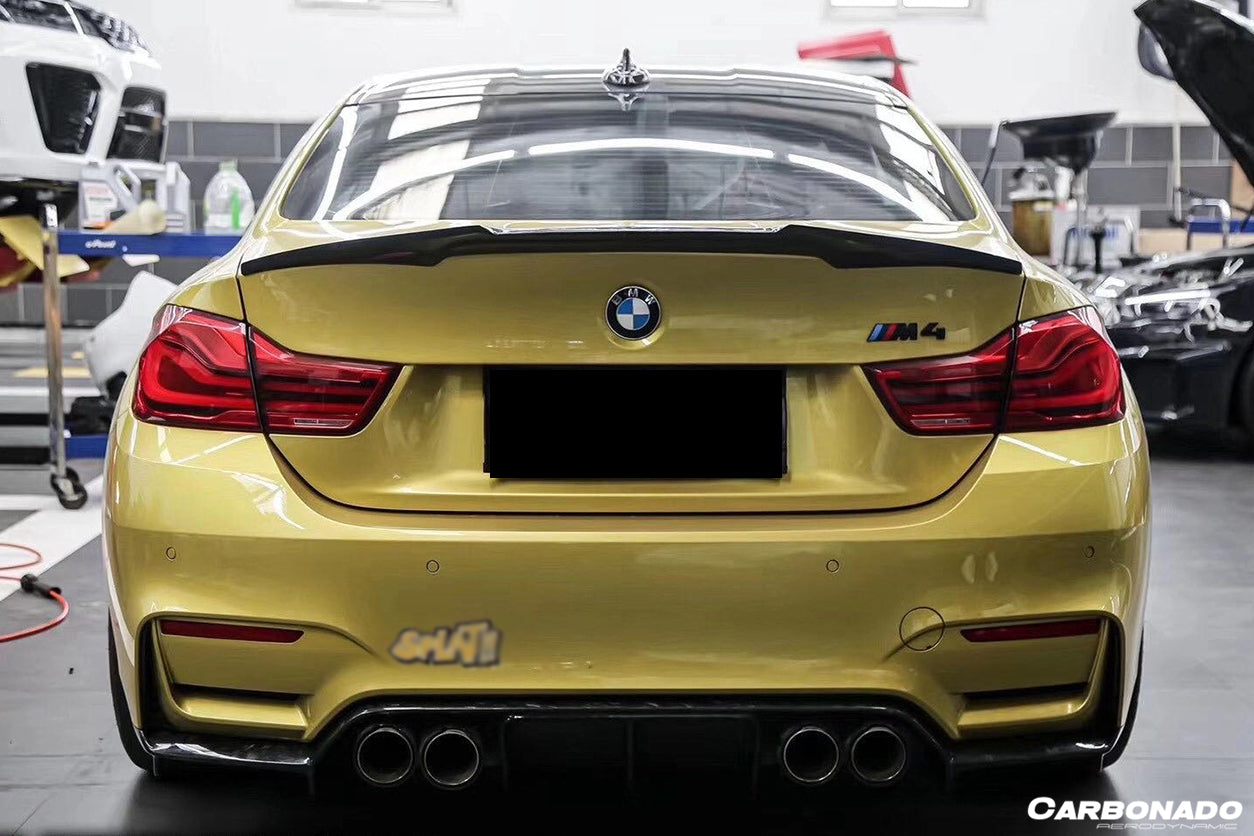 2014-2020 BMW M3 F80 M4 F82 VRS Style Carbon Fiber Rear Diffuser - Carbonado