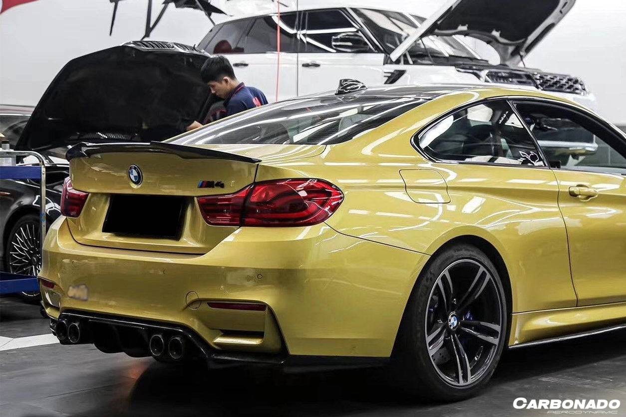2014-2020 BMW M3 F80 M4 F82 VRS Style Carbon Fiber Rear Diffuser - Carbonado Aero