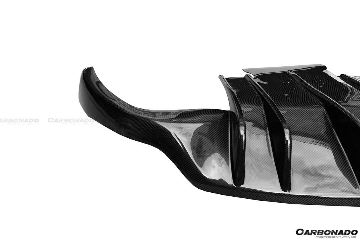 2008-2013 Maserati GranTurismo MC Style Carbon Fiber Rear Diffuser - Carbonado