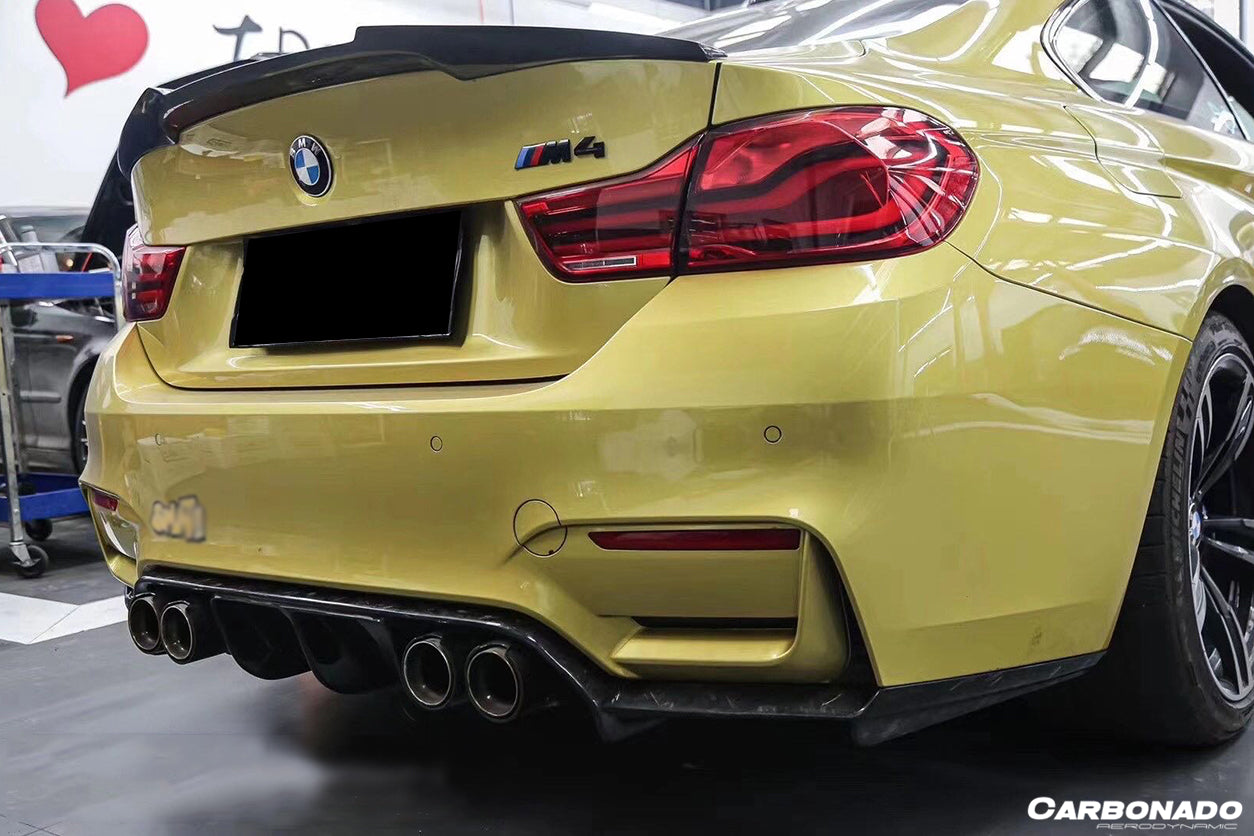 2014-2020 BMW M3 F80 M4 F82 VRS Style Carbon Fiber Rear Diffuser - Carbonado
