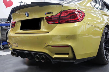 2014-2020 BMW M3 F80 M4 F82 VRS Style Carbon Fiber Rear Diffuser - Carbonado