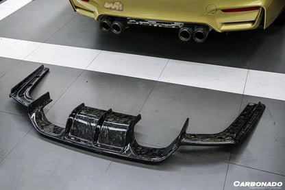 2014-2020 BMW M3 F80 M4 F82 VRS Style Carbon Fiber Rear Diffuser - Carbonado