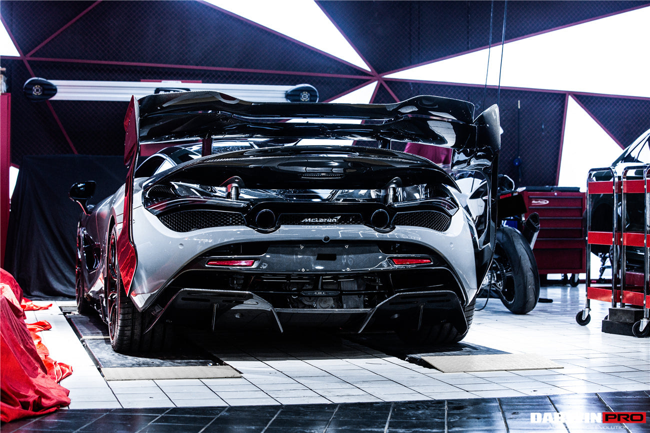 2017-2021 McLaren 720s BKSS Style Carbon Fiber Rear Diffuser - DarwinPRO Aerodynamics