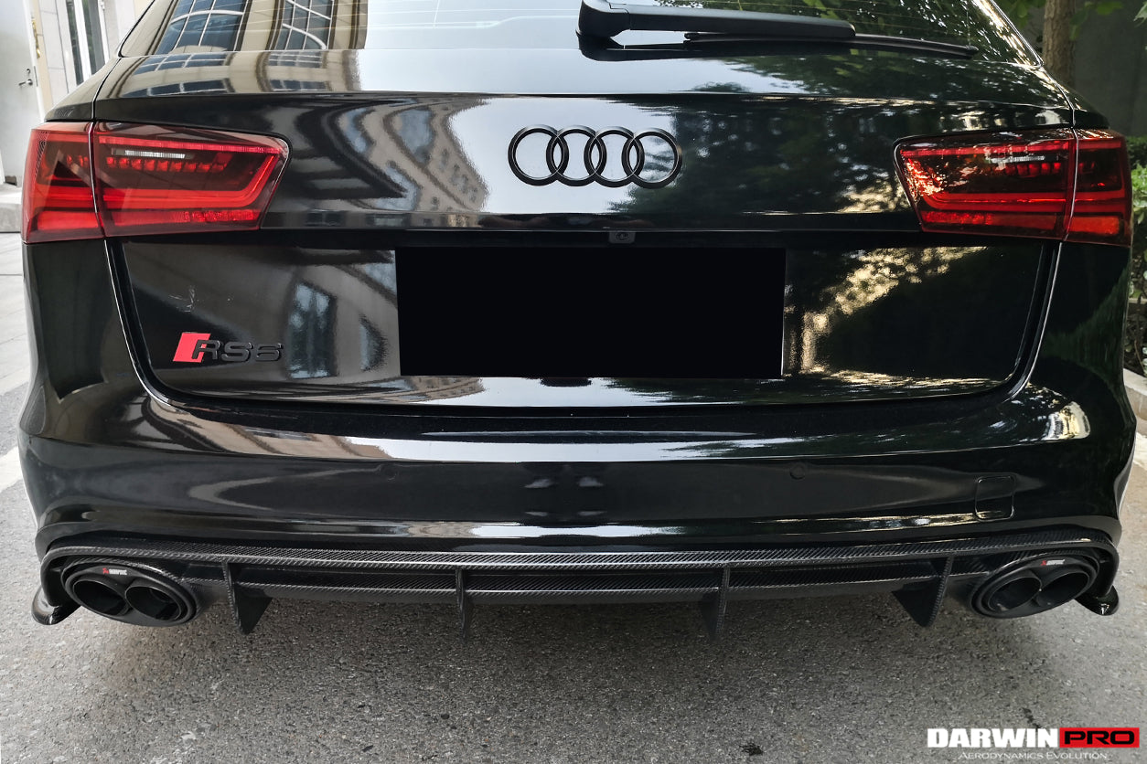 2013-2018 Audi RS6 Avant Carbon Fiber Rear Lip - DarwinPRO Aerodynamics