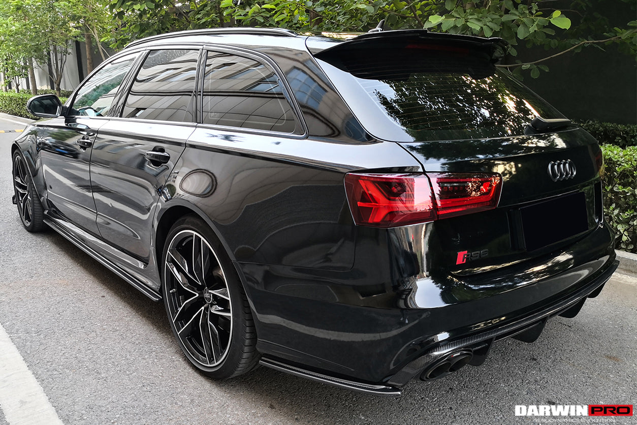 2013-2018 Audi RS6 Avant Carbon Fiber Rear Lip - DarwinPRO Aerodynamics