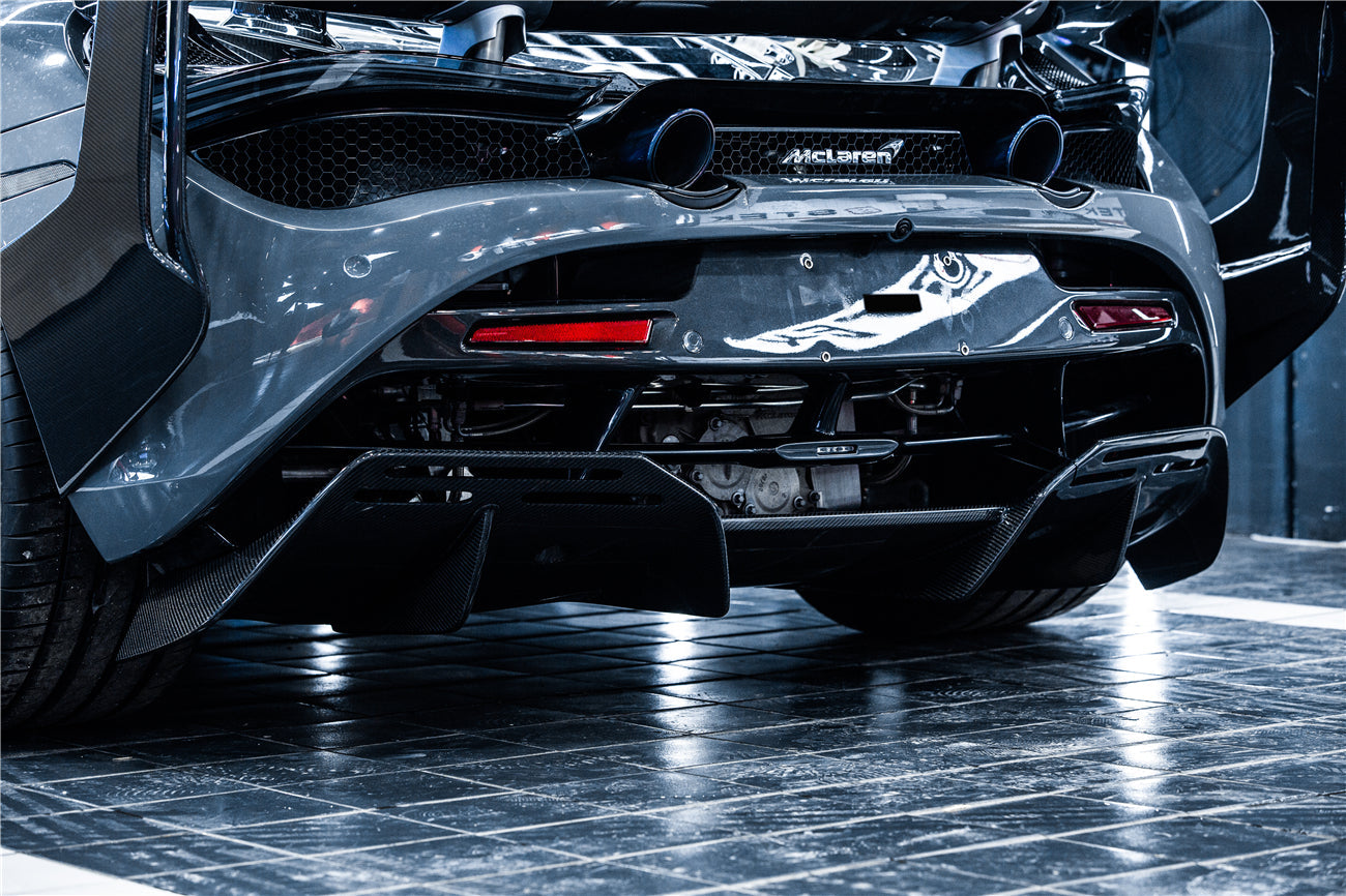 2017-2023 McLaren 720s BKSS Style Carbon Fiber Rear Diffuser - DarwinPRO Aerodynamics