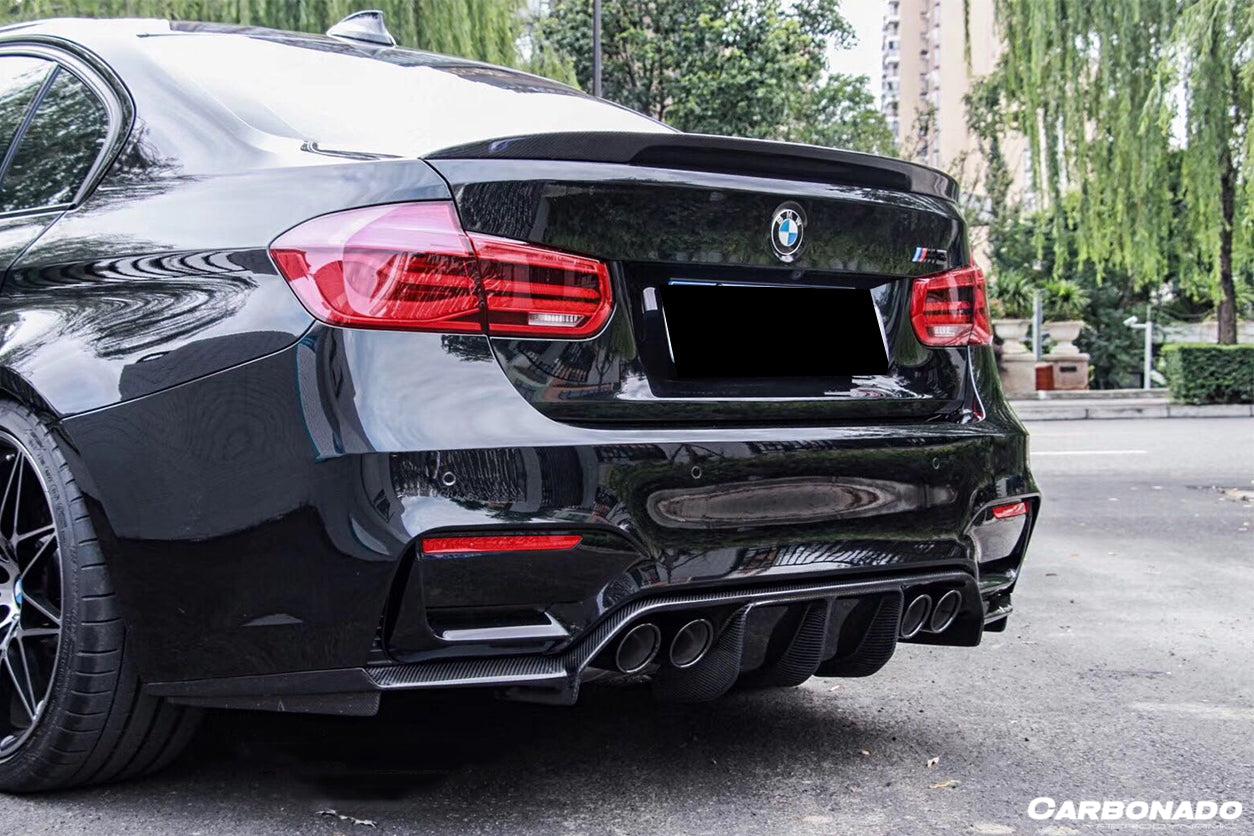 2014-2020 BMW M3 F80 M4 F82 VRS Style Carbon Fiber Rear Diffuser - Carbonado