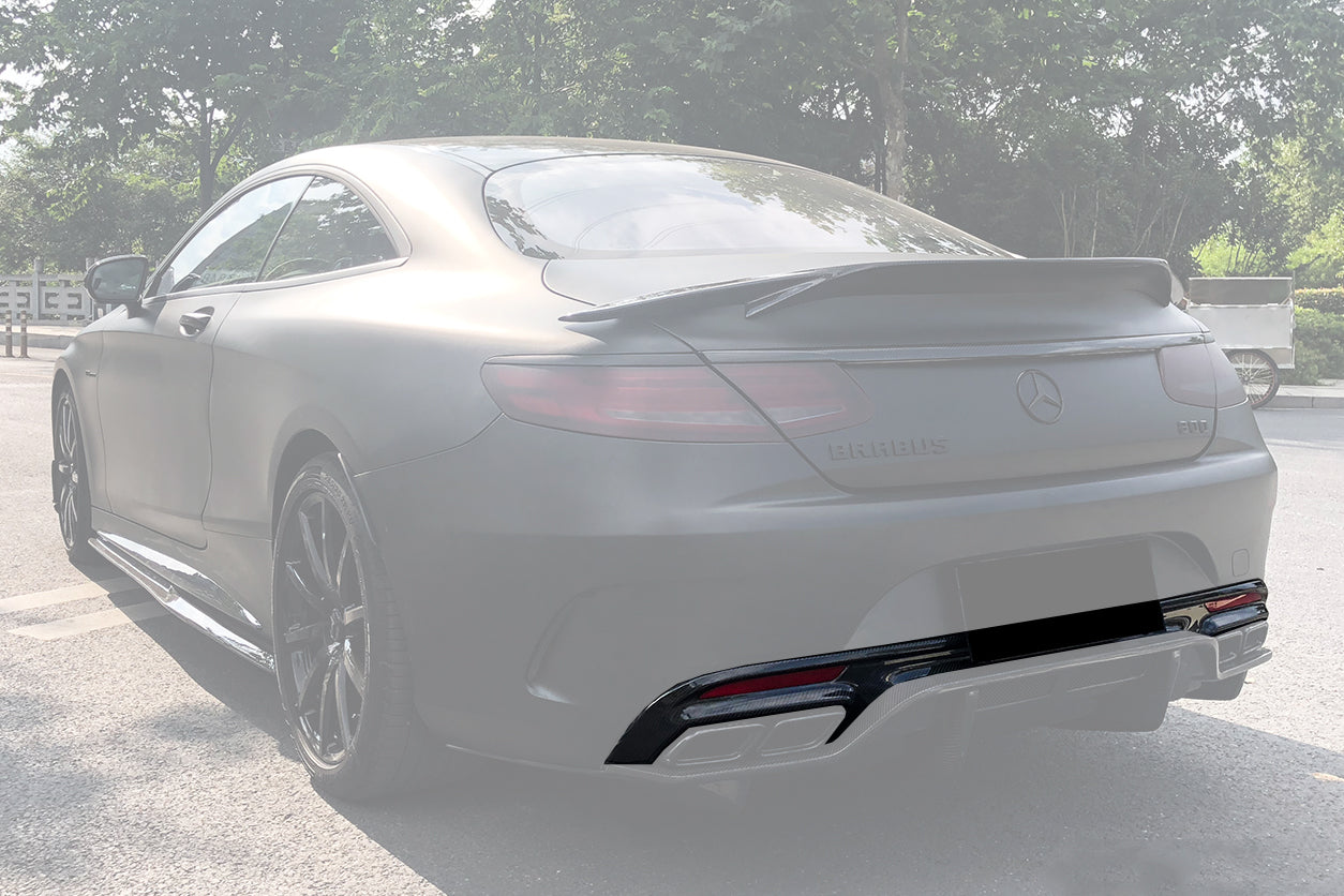 2014-2021 Mercedes Benz C217 S63/S65 AMG Coupe Carbon Fiber Rear Lip - DarwinPRO Aerodynamics