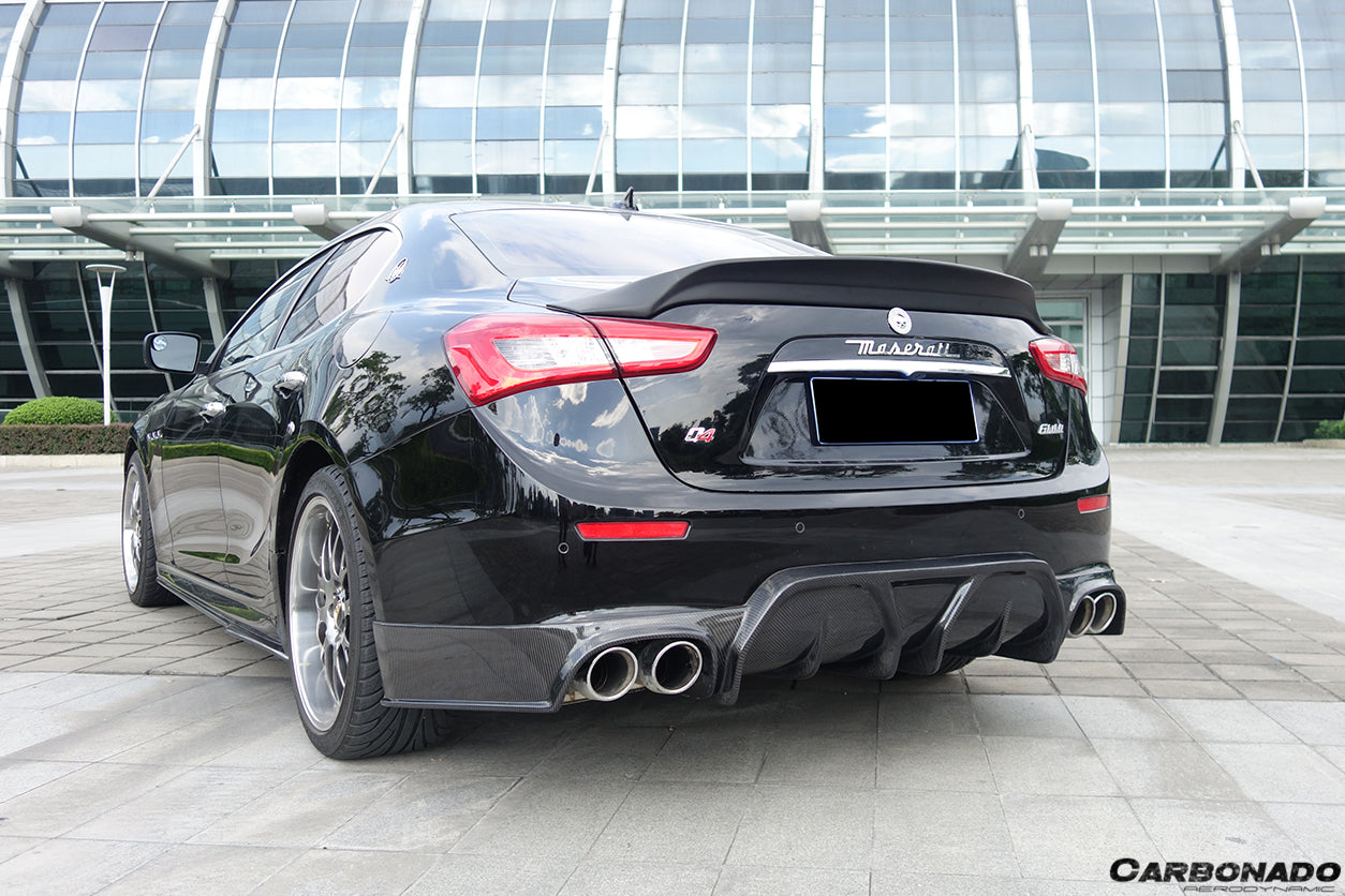 2014-2017 Maserati Ghibli EPC Style Rear Lip - Carbonado