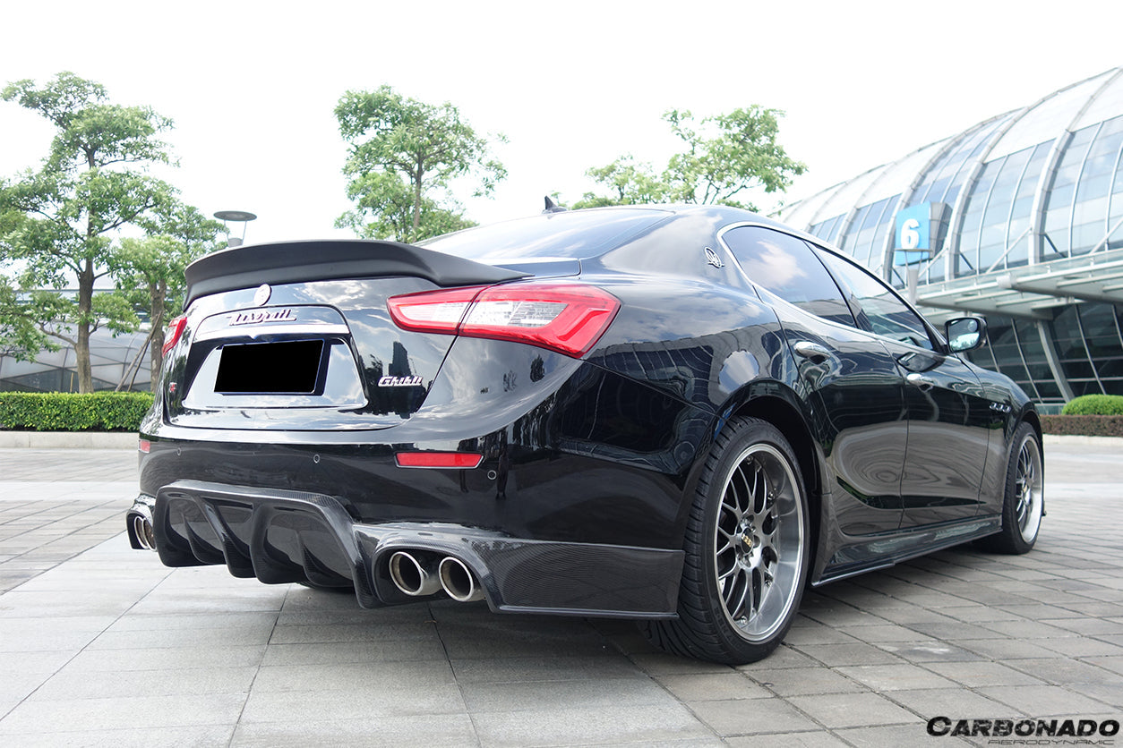 2014-2017 Maserati Ghibli EPC Style Rear Lip - Carbonado