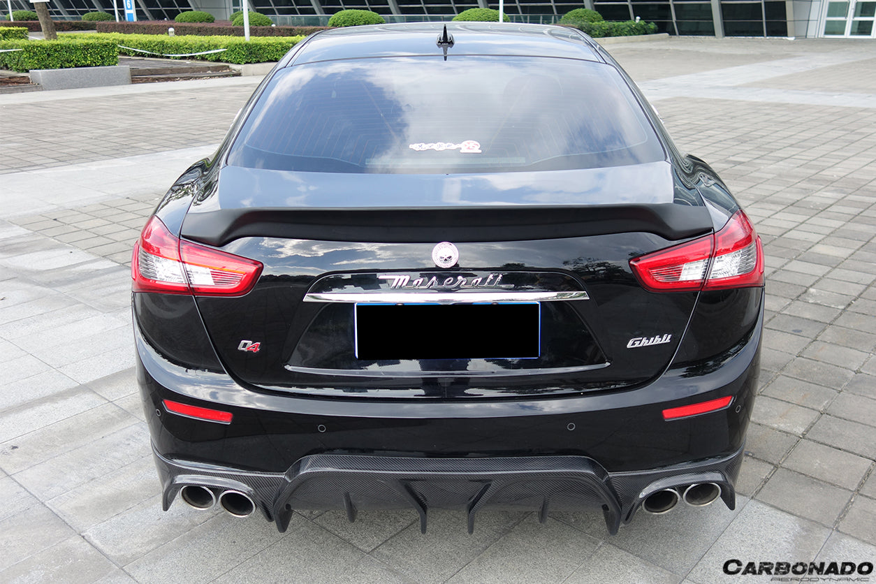 2014-2017 Maserati Ghibli EPC Style Trunk Spoiler - Carbonado