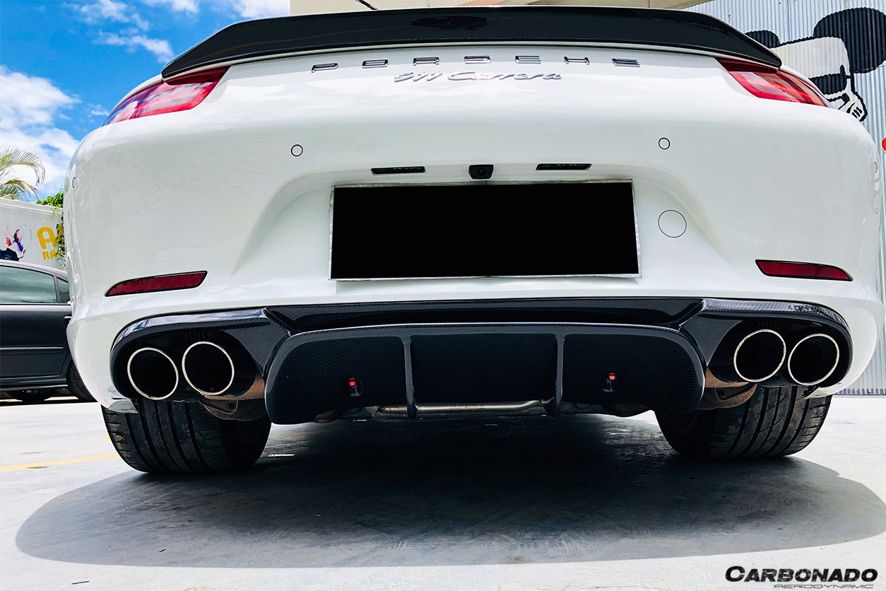 2012-2015 Porsche 911 991.1 Carrera/S/4S/GTS VRS-2 Style Rear Diffuser - Carbonado