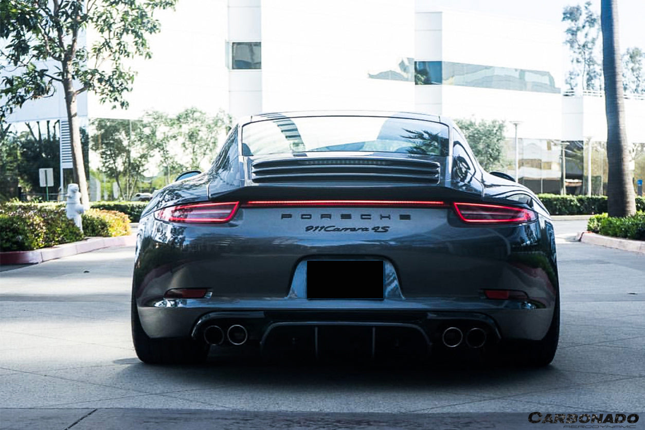 2012-2015 Porsche 911 991.1 Carrera/S/4S/GTS VRS-2 Style Rear Diffuser - Carbonado