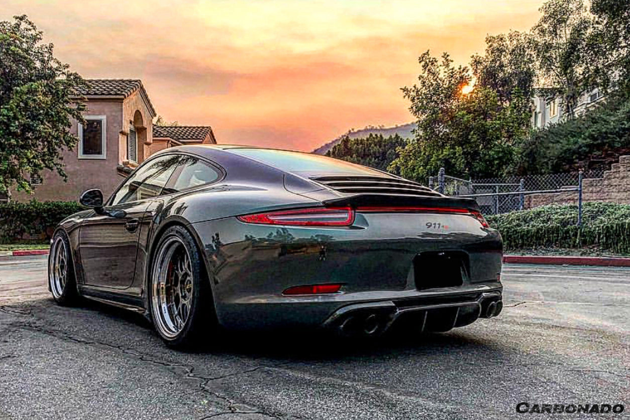 2012-2015 Porsche 911 991.1 Carrera/S/4S/GTS VRS-2 Style Rear Diffuser - Carbonado