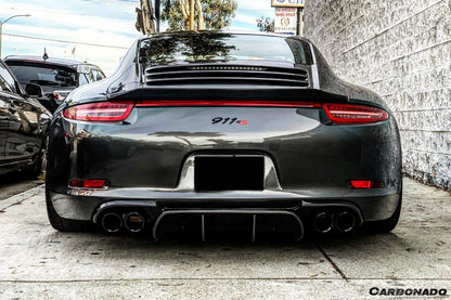 2012-2015 Porsche 911 991.1 Carrera/S/4S/GTS VRS-2 Style Rear Diffuser - Carbonado