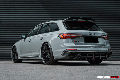 2017-2022 Audi RS4 B9 BKSS Style Rear Diffuser w/ Caps - DarwinPRO Aerodynamics