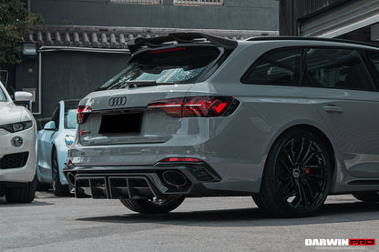 2017-2022 Audi RS4 B9 BKSS Style Rear Diffuser w/ Caps - DarwinPRO Aerodynamics