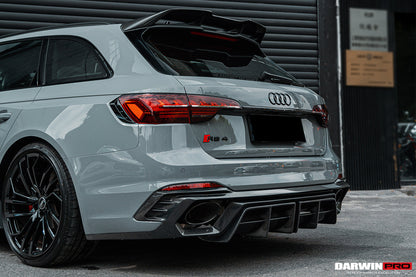 2017-2022 Audi RS4 B9 BKSS Style Rear Diffuser w/ Caps - DarwinPRO Aerodynamics