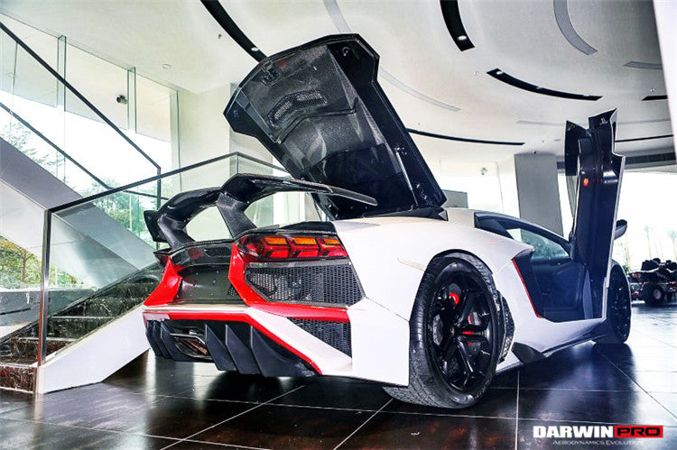 2011-2016 Lamborghini Aventador LP700 Coupe BKSS Style Carbon Fiber Engine Trunk - DarwinPRO Aerodynamics