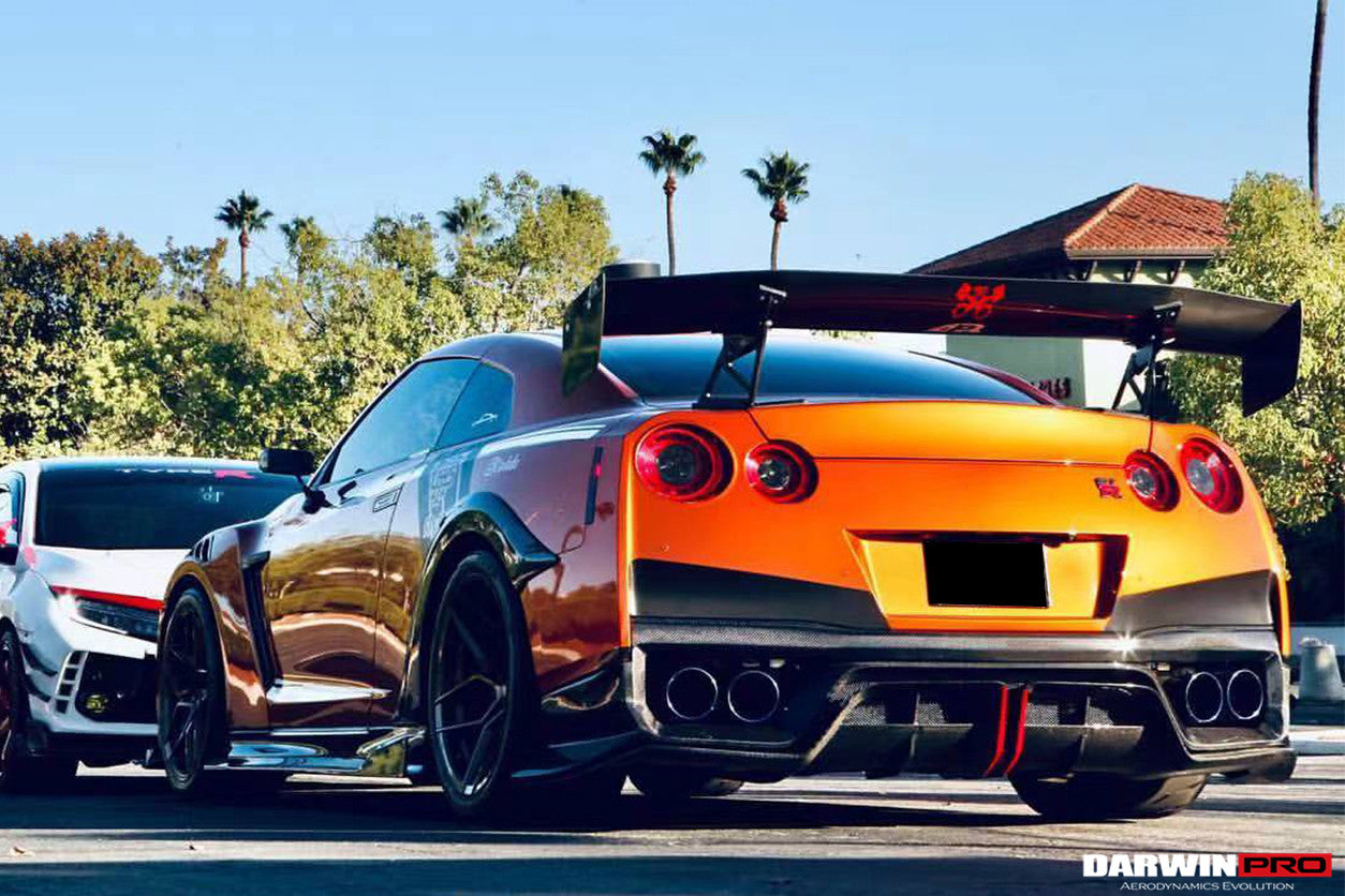 2017-2022 Nissan GTR R35 EBA BKSS Style Carbon Fiber Rear Diffuser - DarwinPRO Aerodynamics