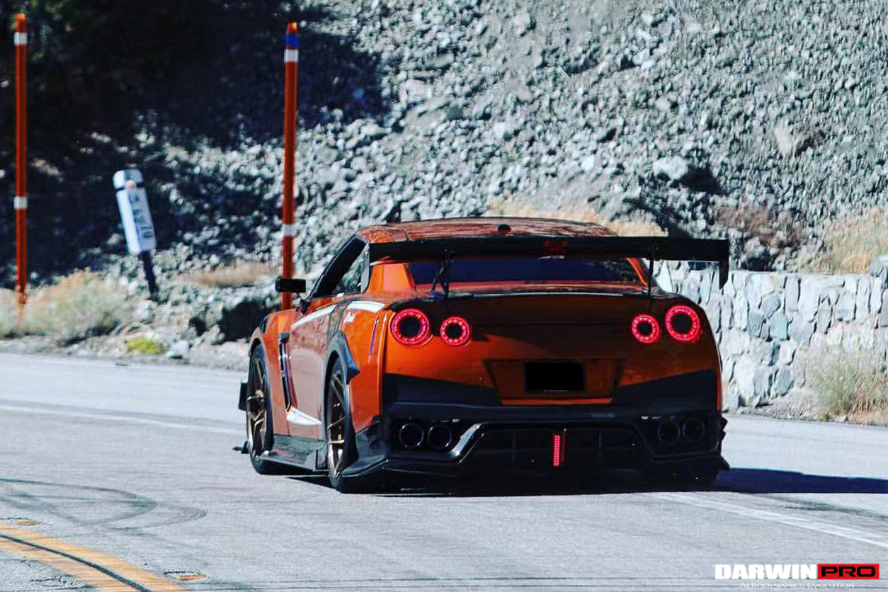2017-2022 Nissan GTR R35 EBA BKSS Style Carbon Fiber Rear Diffuser - DarwinPRO Aerodynamics