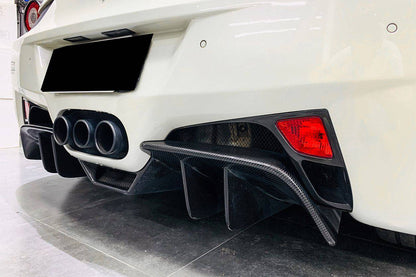 2010-2015 Ferrari 458 Coupe & Spider OE Style Carbon Fiber Brake Lights Covers - Carbonado