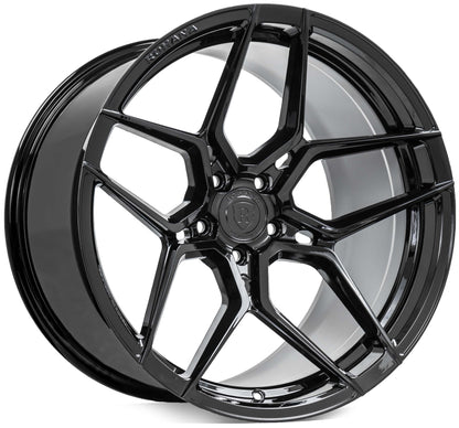 Rohana RFX11 Gloss Black wheel — complete wheel view