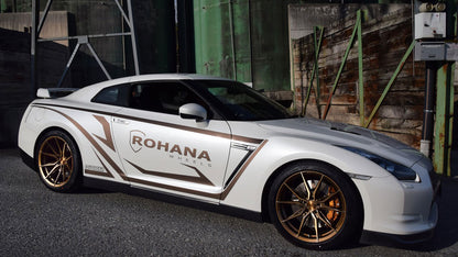 20" Rohana RFX13 Brushed Bronze 5x120 ( Staggered Setup ) ( Set of 4 )