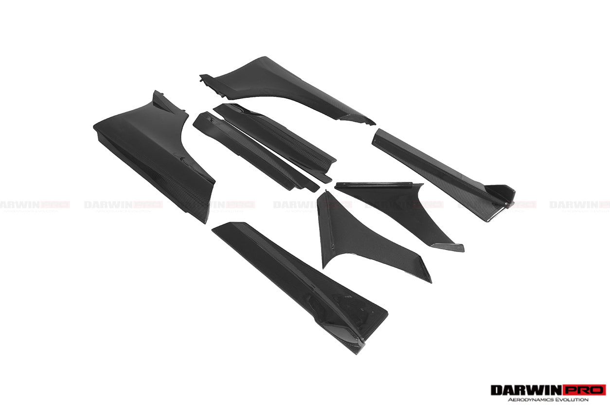 2011-2014 McLaren MP4 12C Rebel Performance Style Carbon Fiber Side Skirts - DarwinPRO Aerodynamics