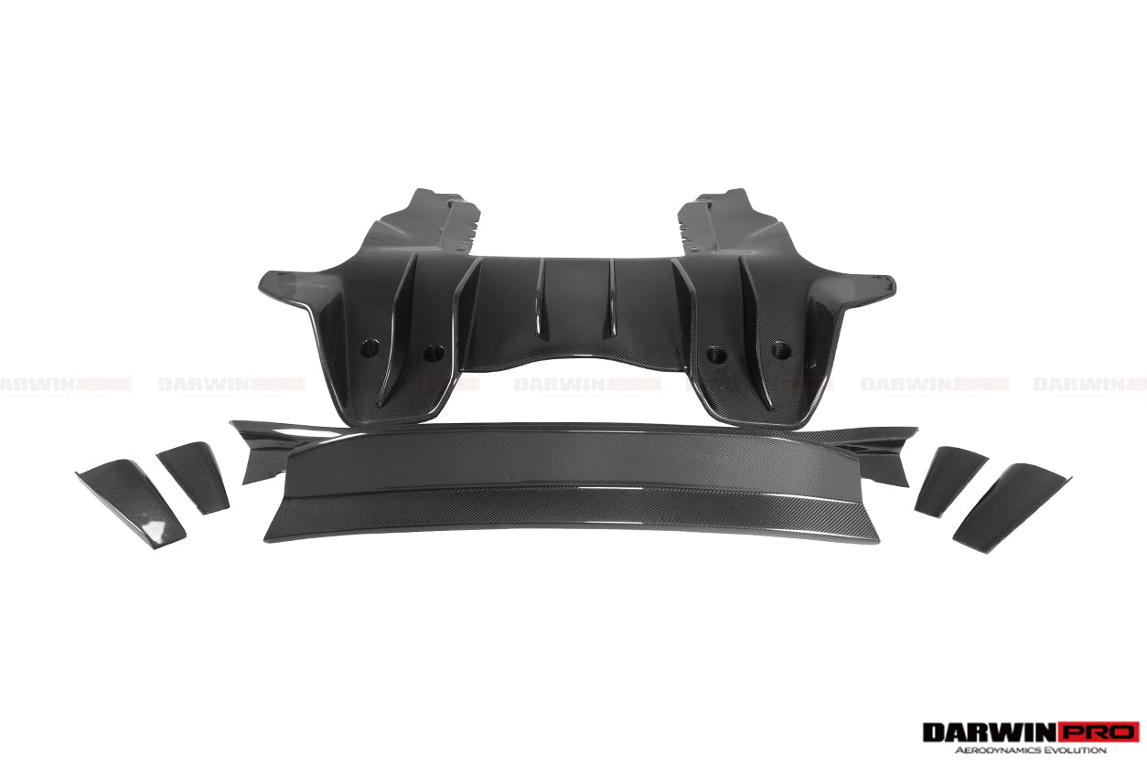 2011-2017 McLaren MP4 12C/650S Rebel Performance Style Partial Carbon Fiber Rear Bumper - DarwinPRO Aerodynamics
