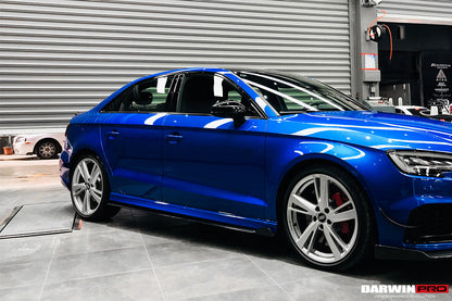 2019-2020 Audi RS3 BKSS Style Carbon Fiber Side Skirts - DarwinPRO Aerodynamics
