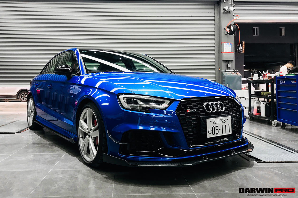 2019-2020 Audi RS3 BKSS Style Carbon Fiber Front Lip - DarwinPRO Aerodynamics