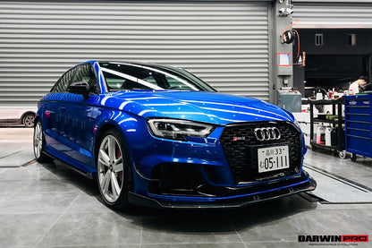 2019-2020 Audi RS3 BKSS Style Carbon Fiber Front Lip - DarwinPRO Aerodynamics