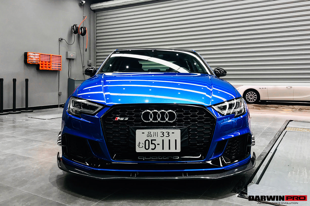 2019-2020 Audi RS3 BKSS Style Carbon Fiber Front Lip - DarwinPRO Aerodynamics