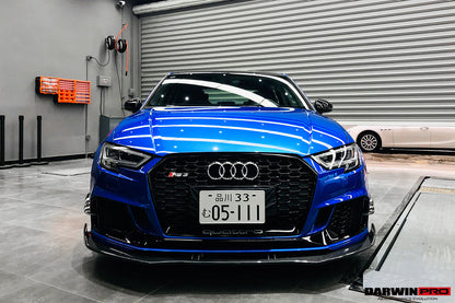 2019-2020 Audi RS3 BKSS Style Carbon Fiber Front Lip - DarwinPRO Aerodynamics