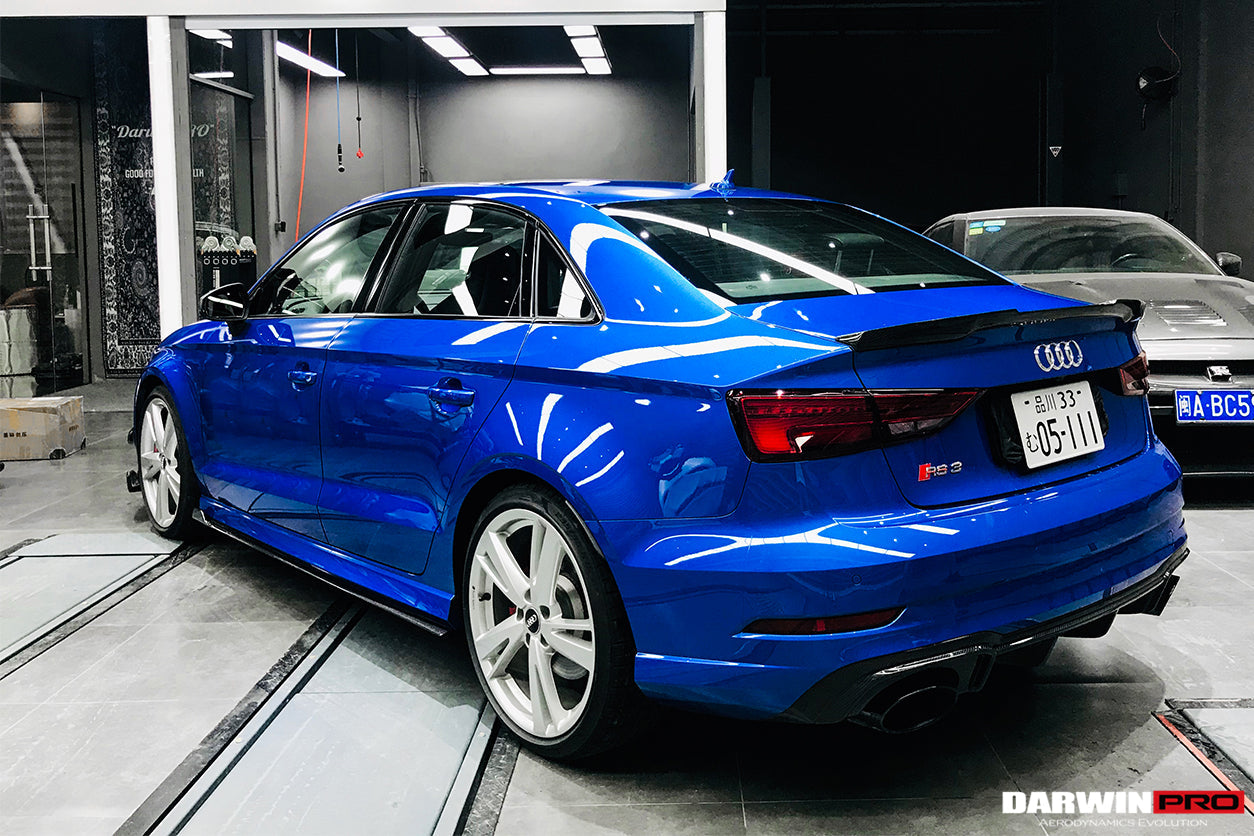 2019-2020 Audi RS3 BKSS Style Carbon Fiber Side Skirts - DarwinPRO Aerodynamics