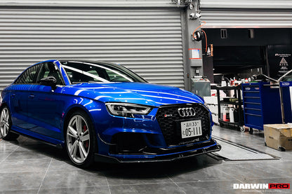 2019-2020 Audi RS3 BKSS Style Carbon Fiber Front Lip - DarwinPRO Aerodynamics