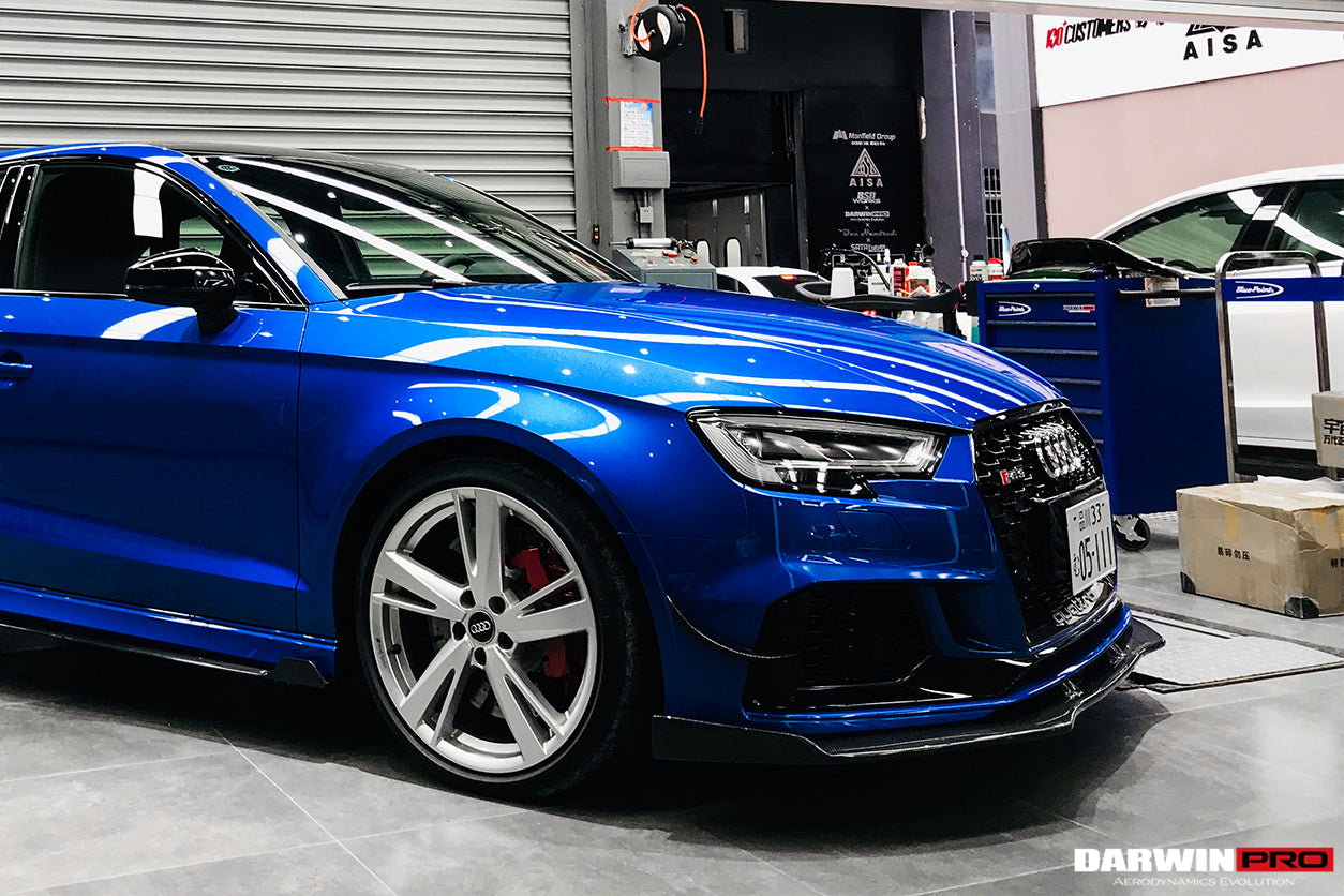 2019-2020 Audi RS3 BKSS Style Carbon Fiber Front Lip - DarwinPRO Aerodynamics