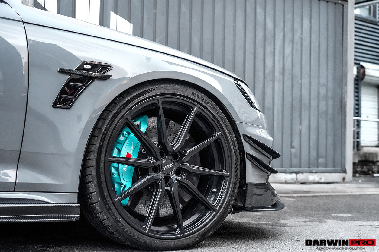 2017-2019 Audi RS4 B9 BKSS Style Front Canards - DarwinPRO Aerodynamics
