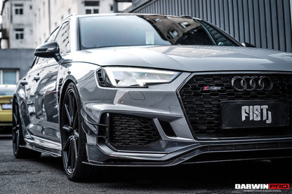 2017-2019 Audi RS4 B9 BKSS Style Front Canards - DarwinPRO Aerodynamics