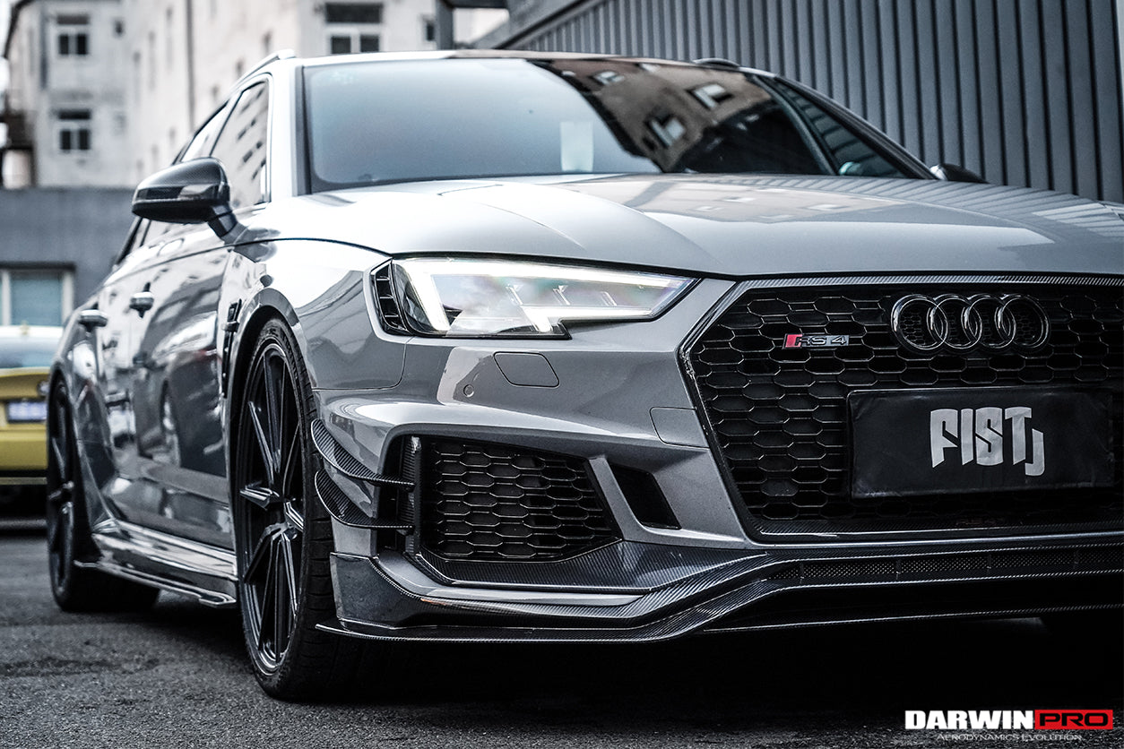 2017-2019 Audi RS4 B9 BKSS Style Front Lip - DarwinPRO Aerodynamics