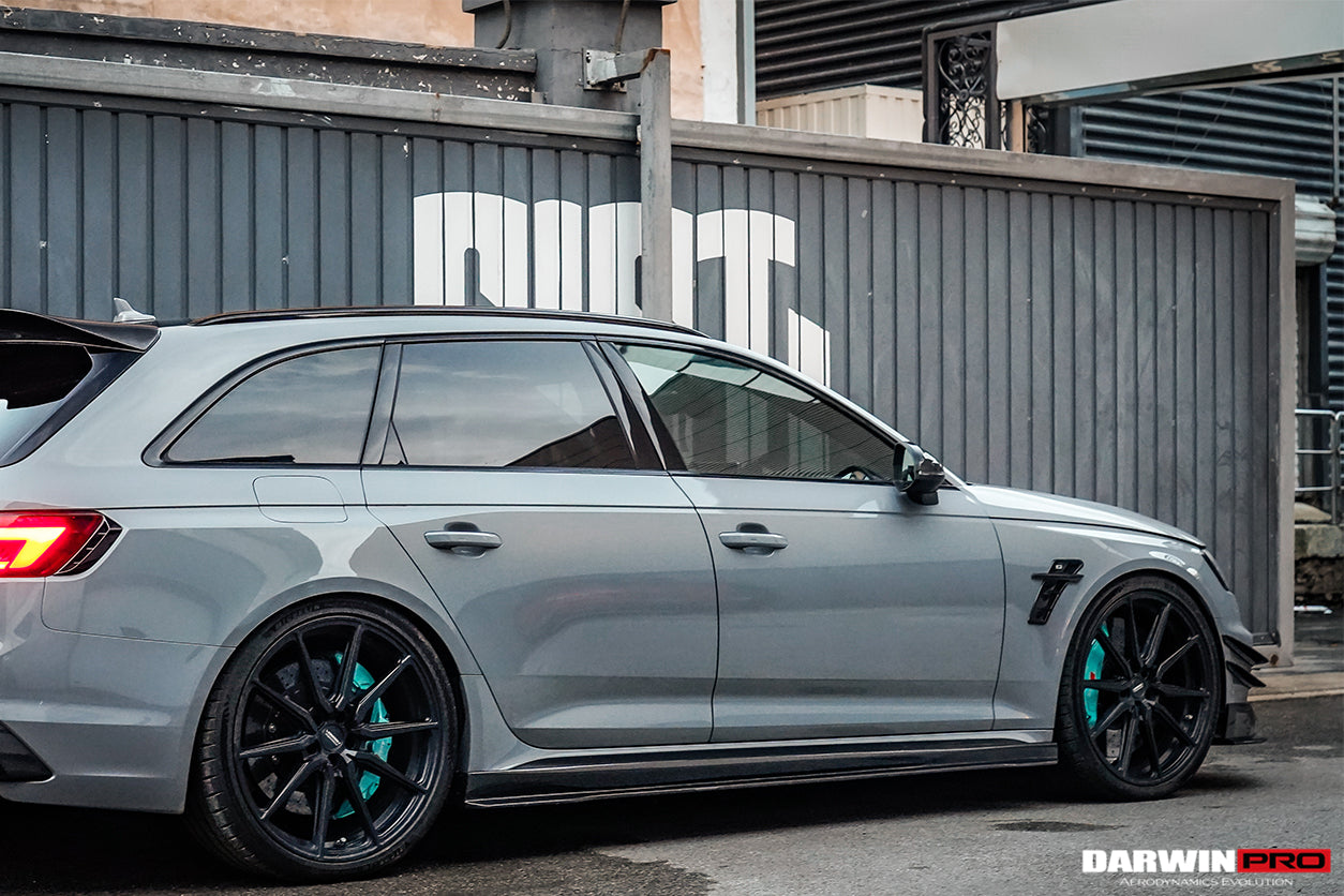 2017-2022 Audi RS4 B9 BKSS Style Side Skirts Under Board - DarwinPRO Aerodynamics
