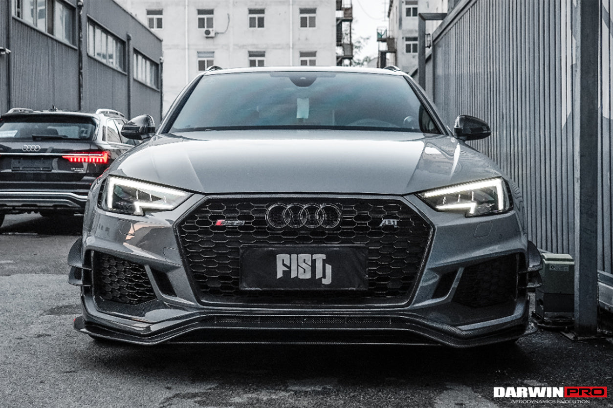2017-2019 Audi RS4 B9 BKSS Style Front Lip - DarwinPRO Aerodynamics