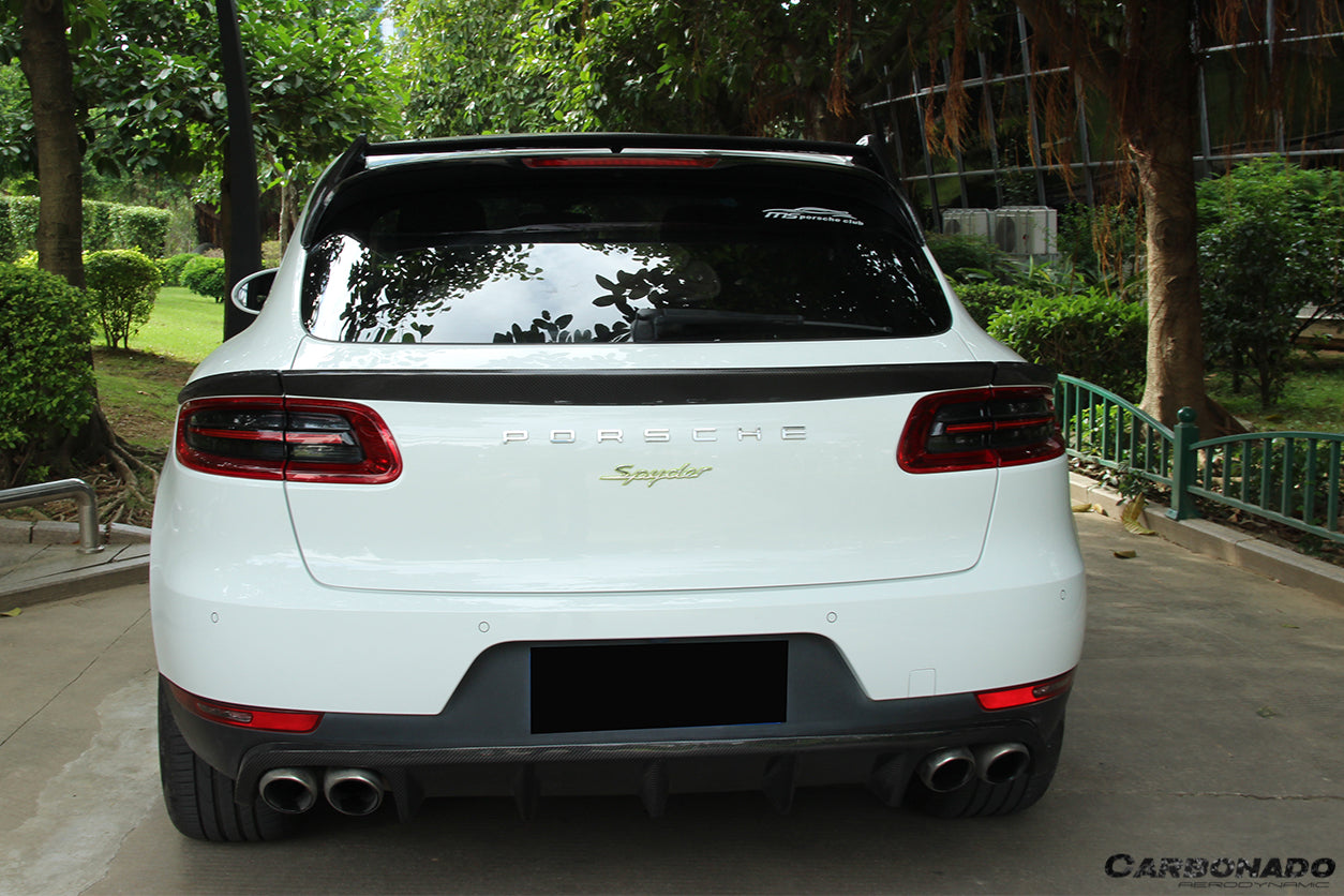 2014-2019 Porsche Macan BS Style Carbon Fiber Rear Diffuser - Carbonado