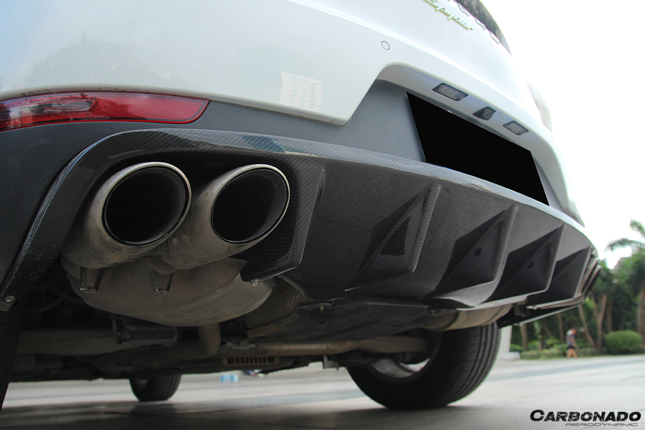 2014-2019 Porsche Macan BS Style Carbon Fiber Rear Diffuser - Carbonado